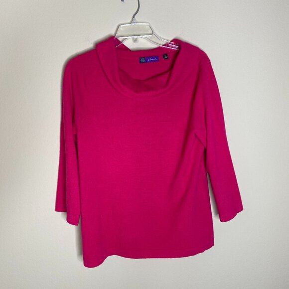 saks fifth avenue cashmere pullover sweater top - Picture 1 of 4